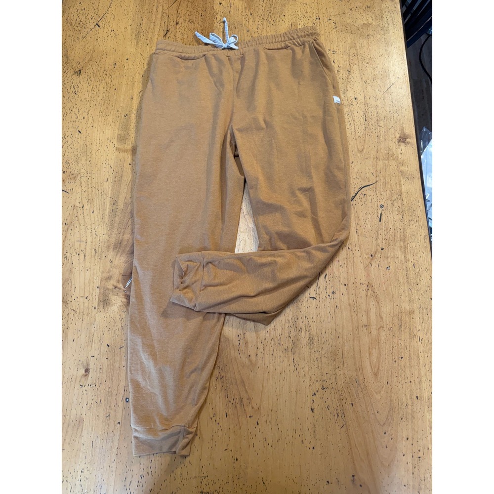 Vuori Performance Jogger Medium Caramel Heather Activewear Lounge Pants